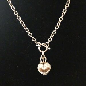 Sold sold JUICY CRYSTAL TOGGLE HEART NECKLACE